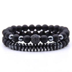 Lava Stone Bracelet Set