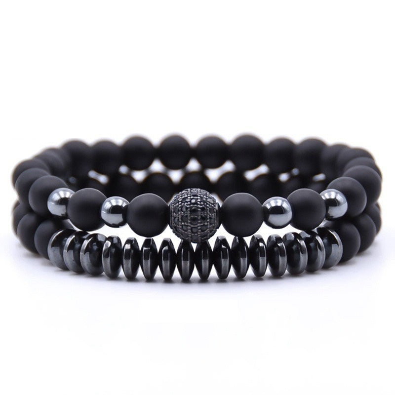 Lava Stone Bracelet Set