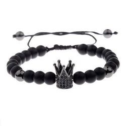 MYELA Accent Crown Black Bracelet