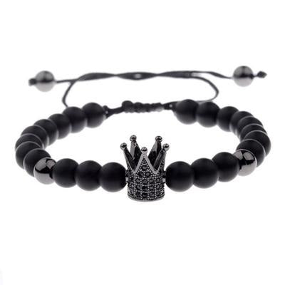 MYELA Accent Crown Black Bracelet